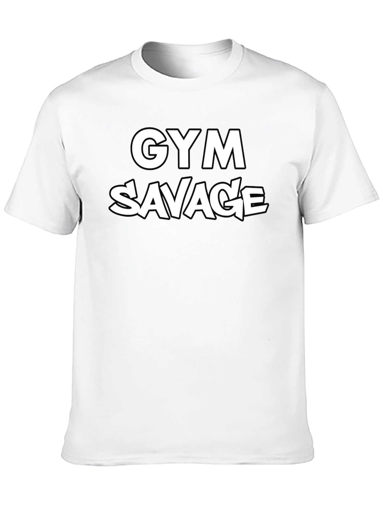 Gym Savage Black T-Shirt | Mens Fitness Apparel