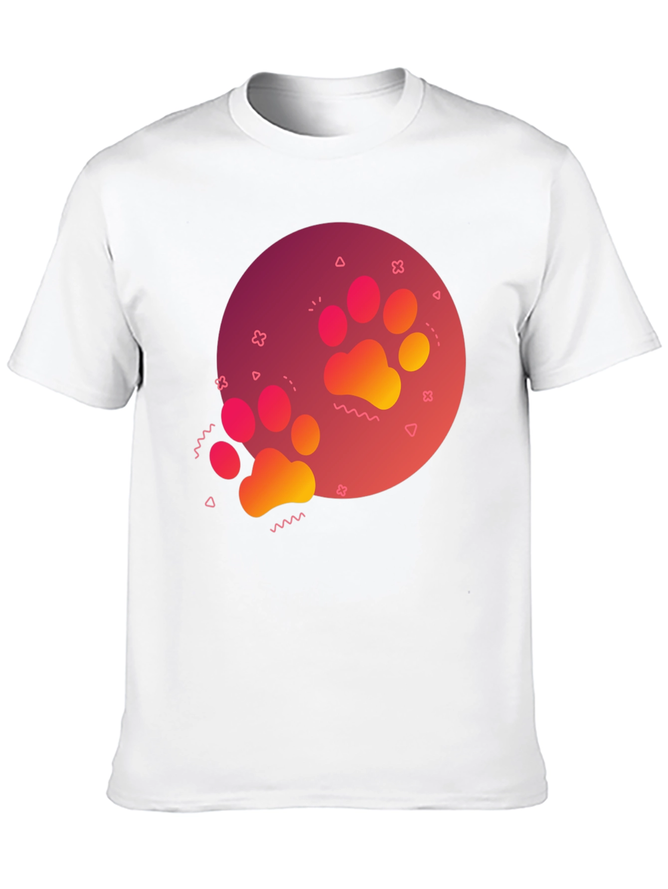 Paw Print Graphic Tee - Casual Style