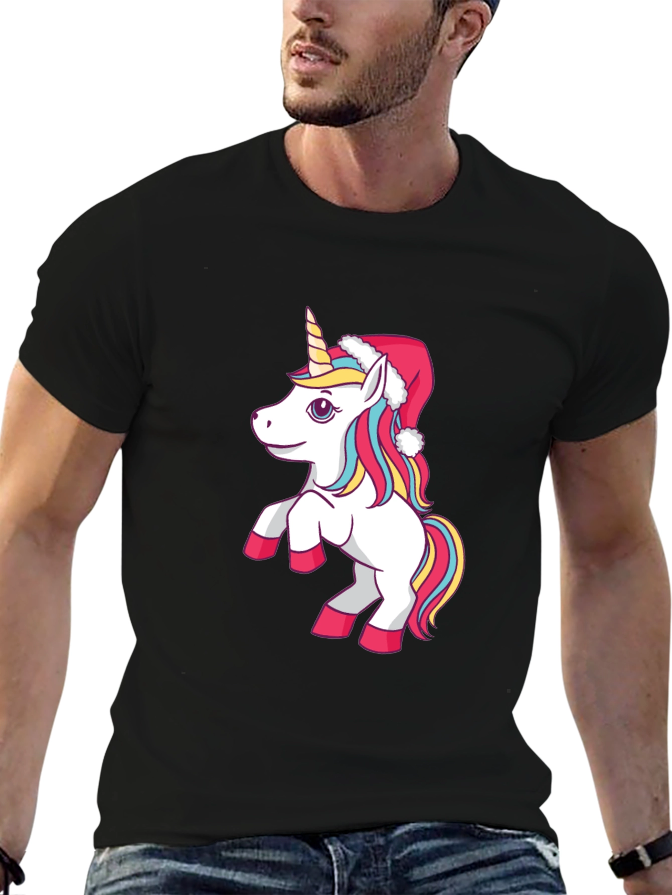 Festive Unicorn Graphic Tee