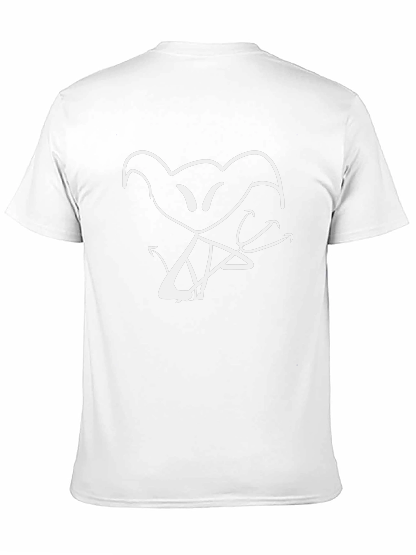 Abstract Graphic Tee - Black Cotton Casual