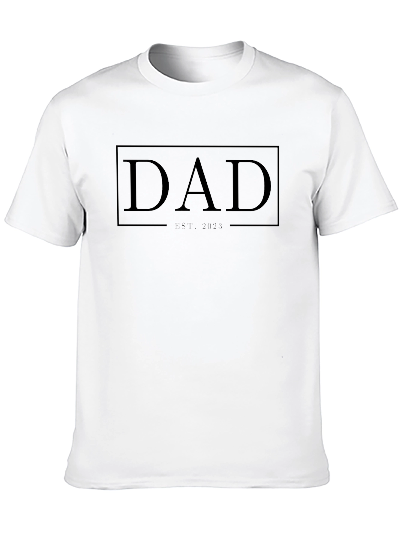 Dad Est. 2024 Black T-Shirt