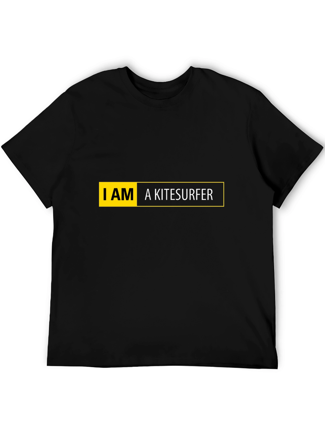 I AM a Kitesurfer Black T-Shirt