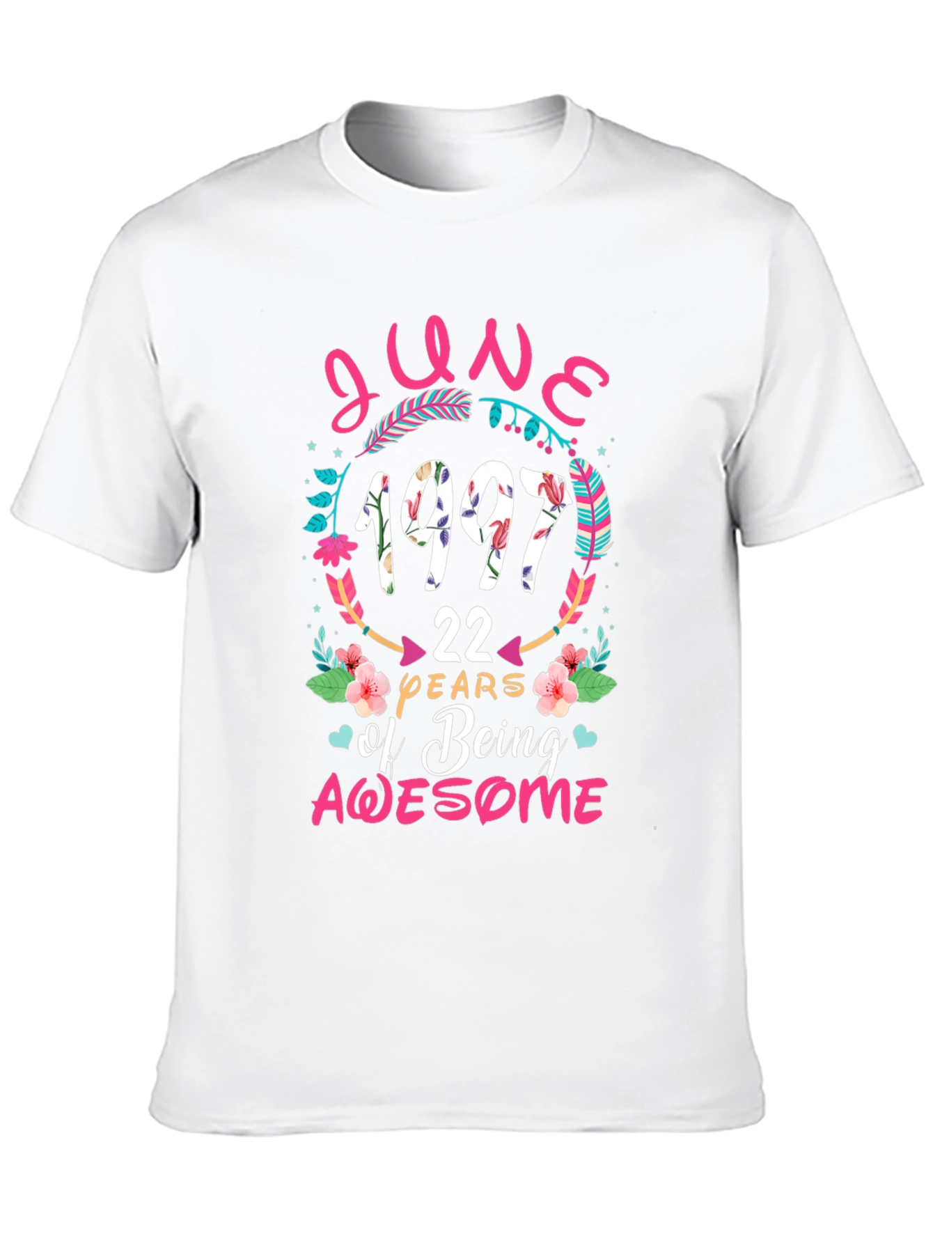 June 1997 Birthday T-Shirt - 22 Years Awesome!