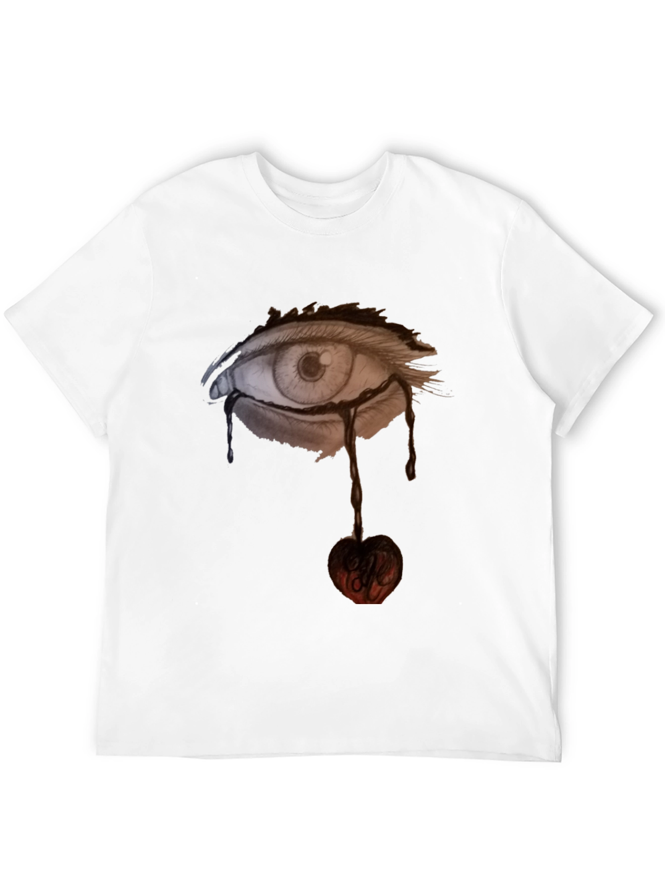 Eye & Cherry Graphic Black Tee