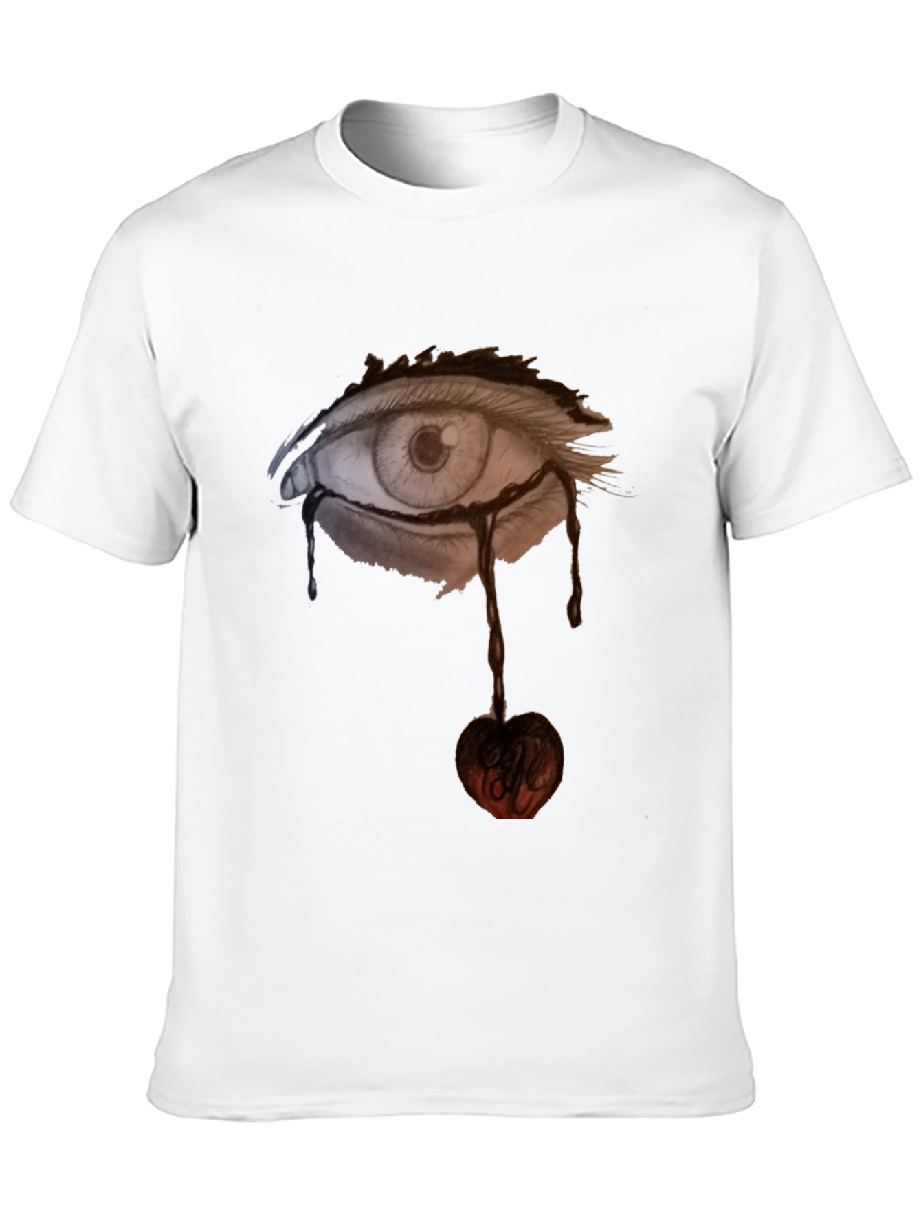 Eye & Cherry Graphic Black Tee