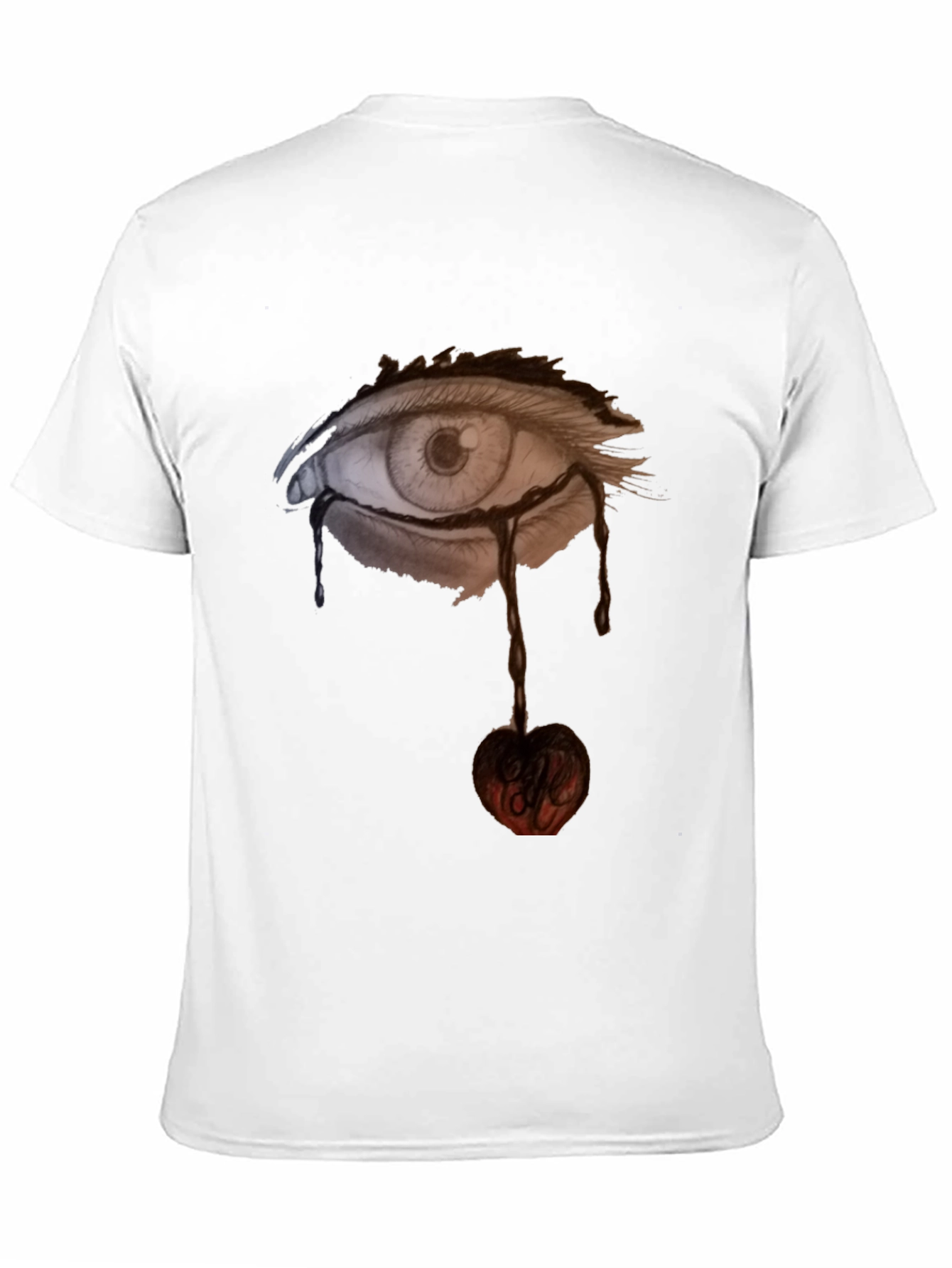 Eye & Cherry Graphic Black Tee