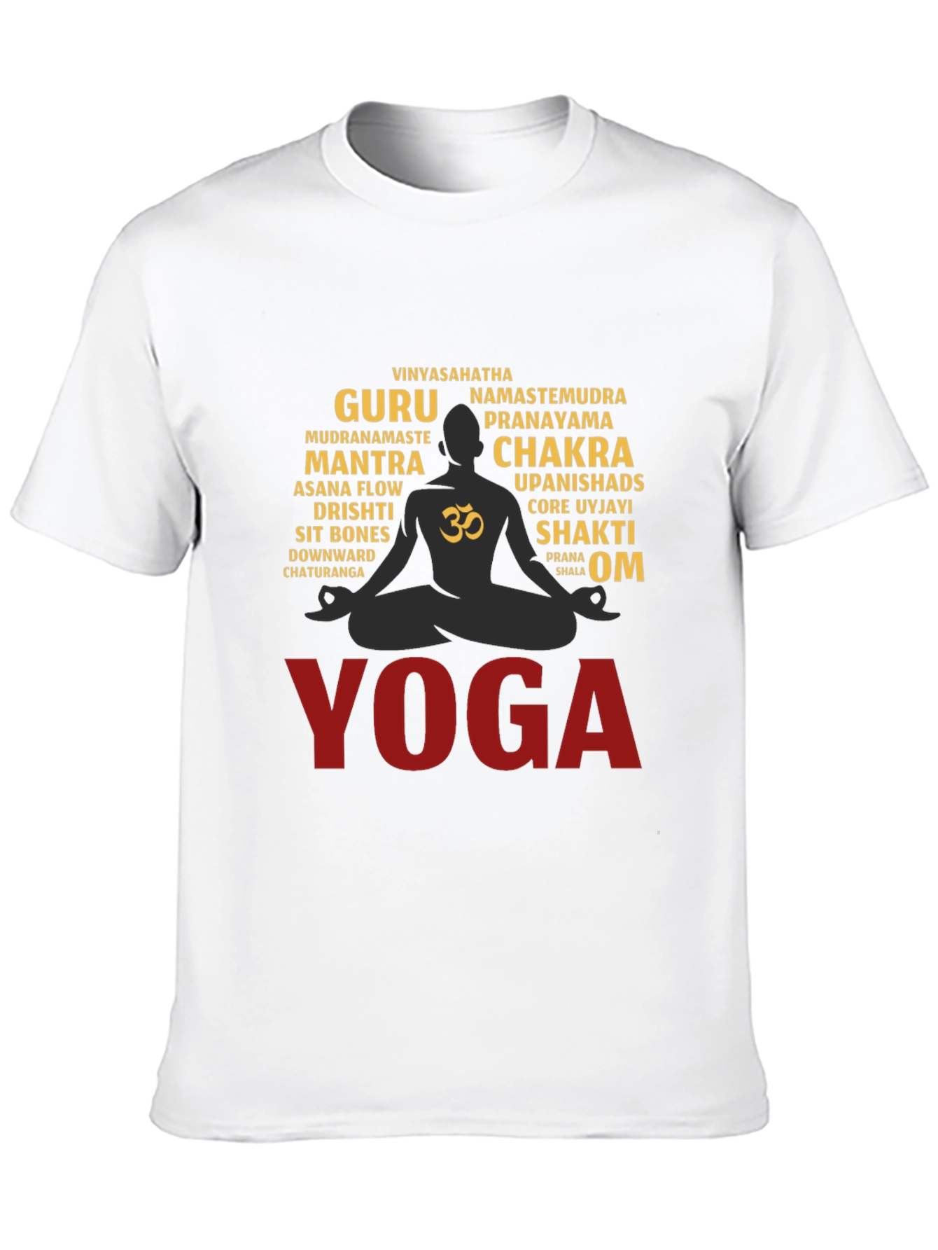 Yoga Word Art T-Shirt