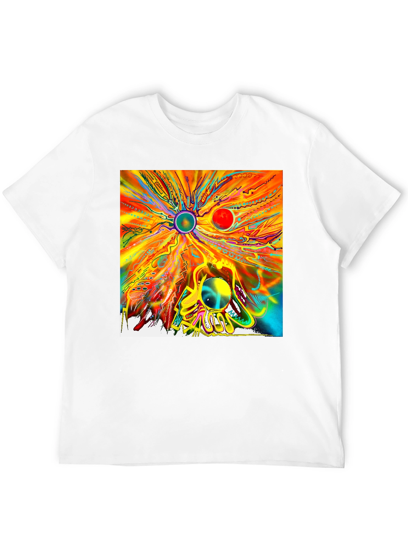 Abstract Art Graphic T-Shirt - Unique Design Tee