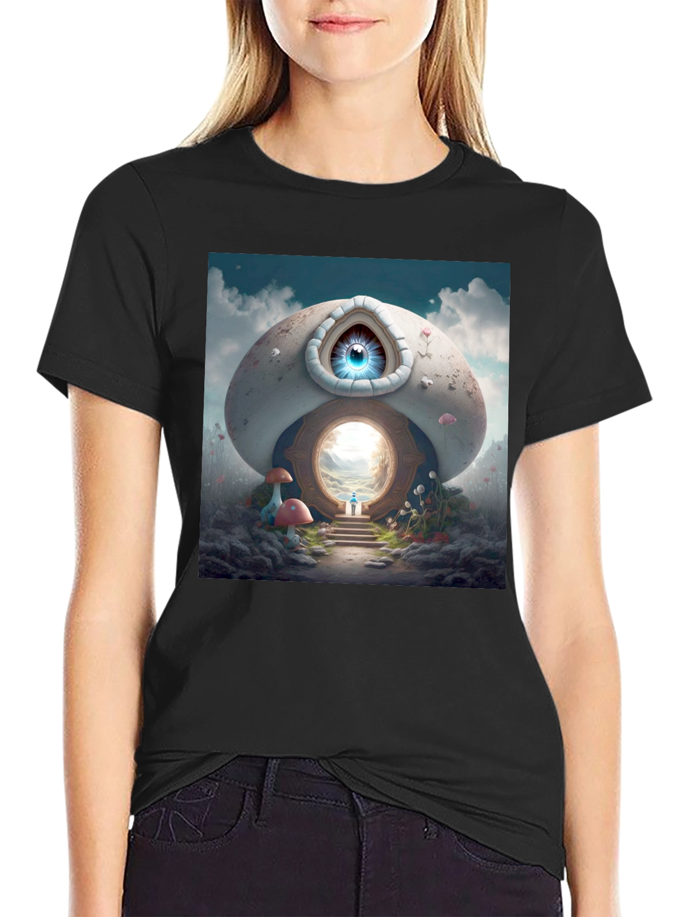 Eye Portal T-Shirt - Unique Fantasy Graphic Tee