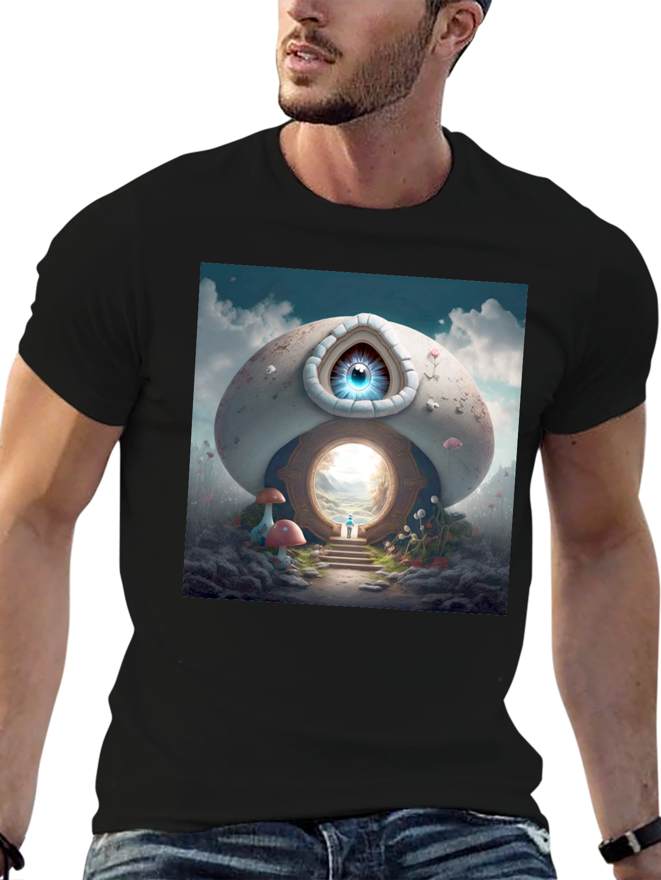 Eye Portal T-Shirt - Unique Fantasy Graphic Tee