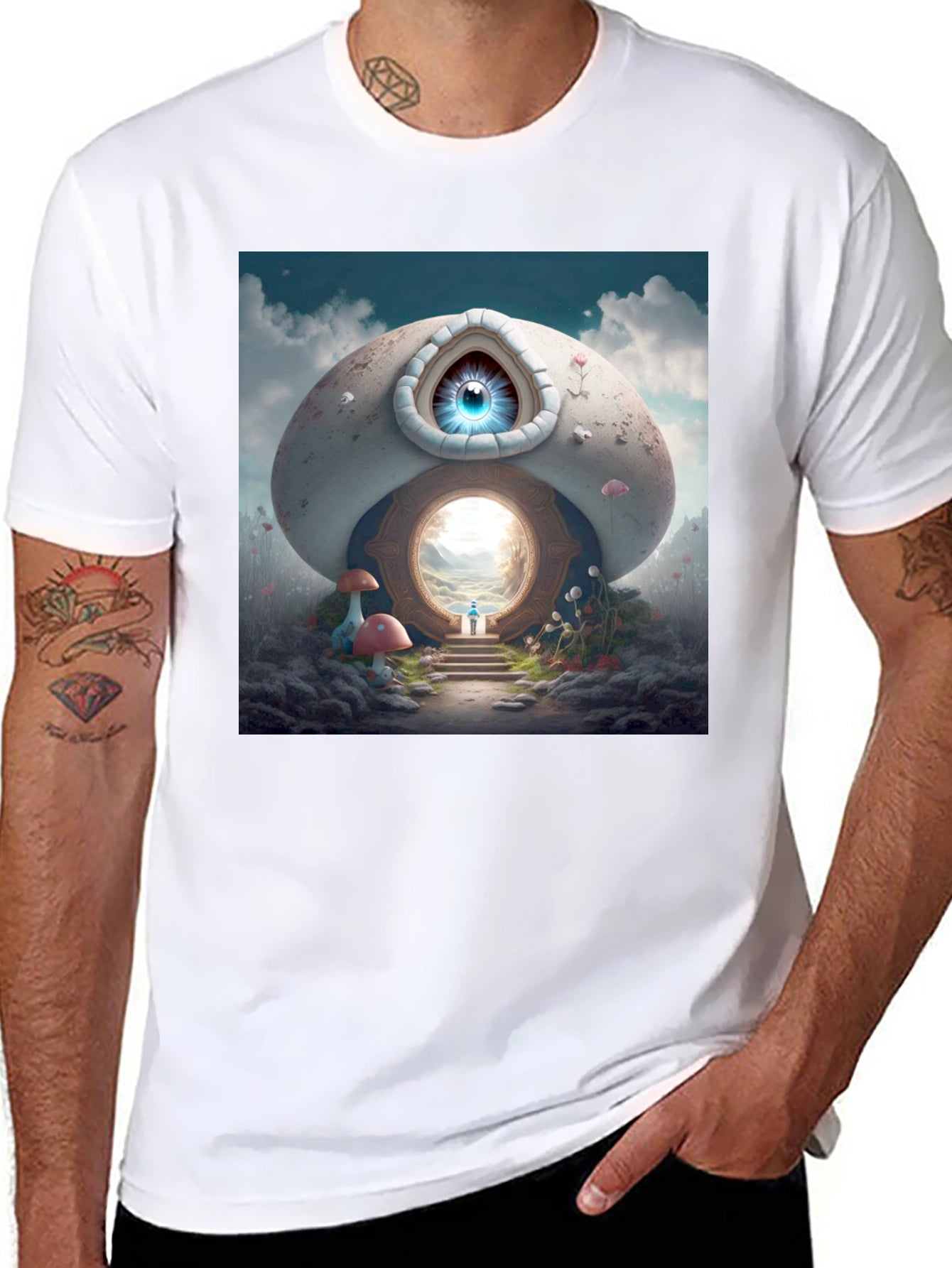Eye Portal T-Shirt - Unique Fantasy Graphic Tee
