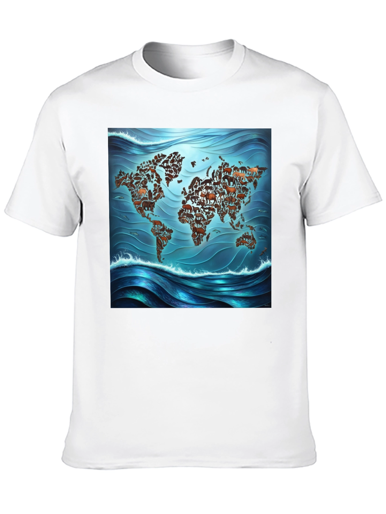 Animal Map Tee - Global Wildlife T-Shirt