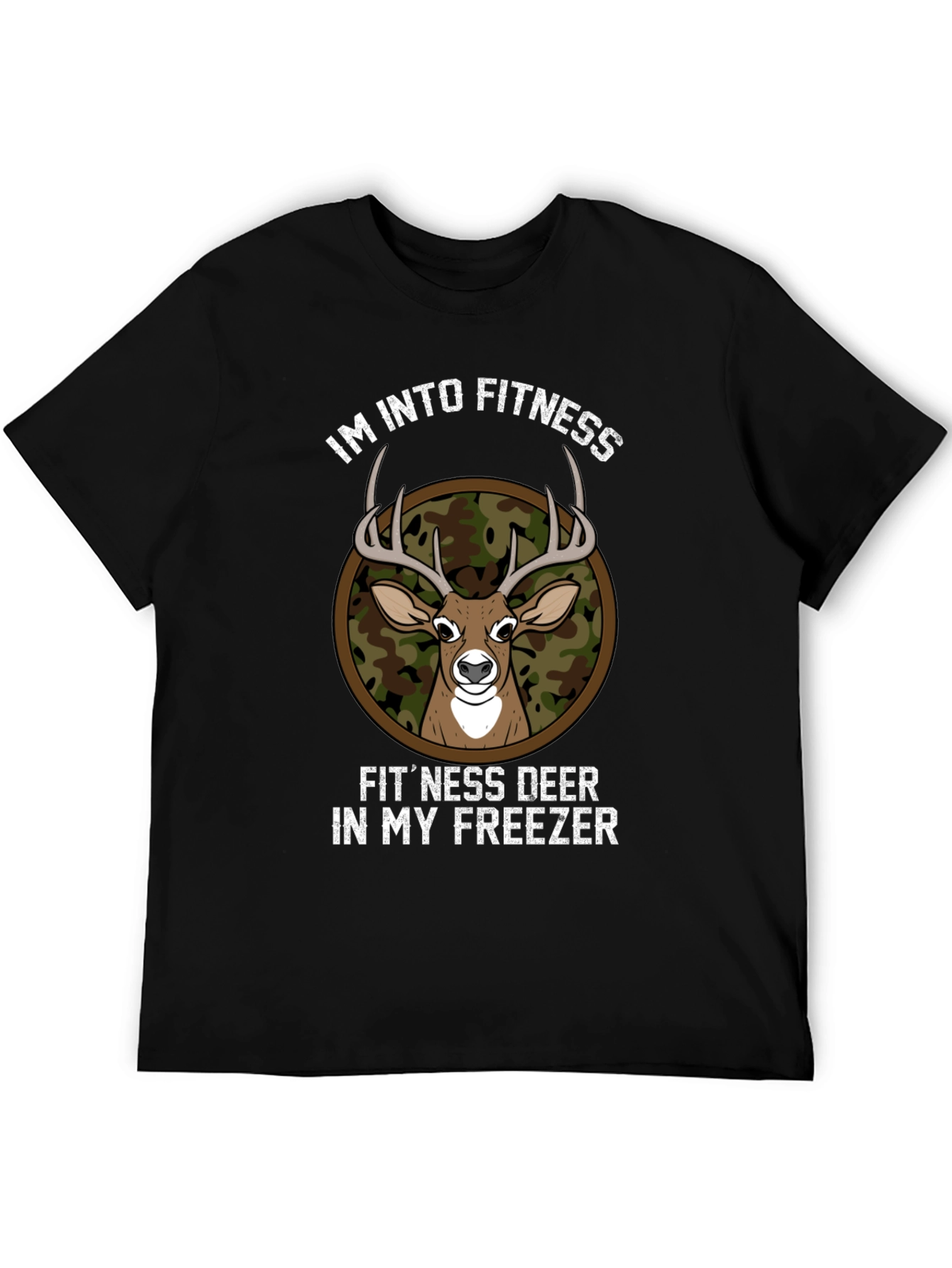 Fitness Deer T-Shirt - Hunting Humor Tee