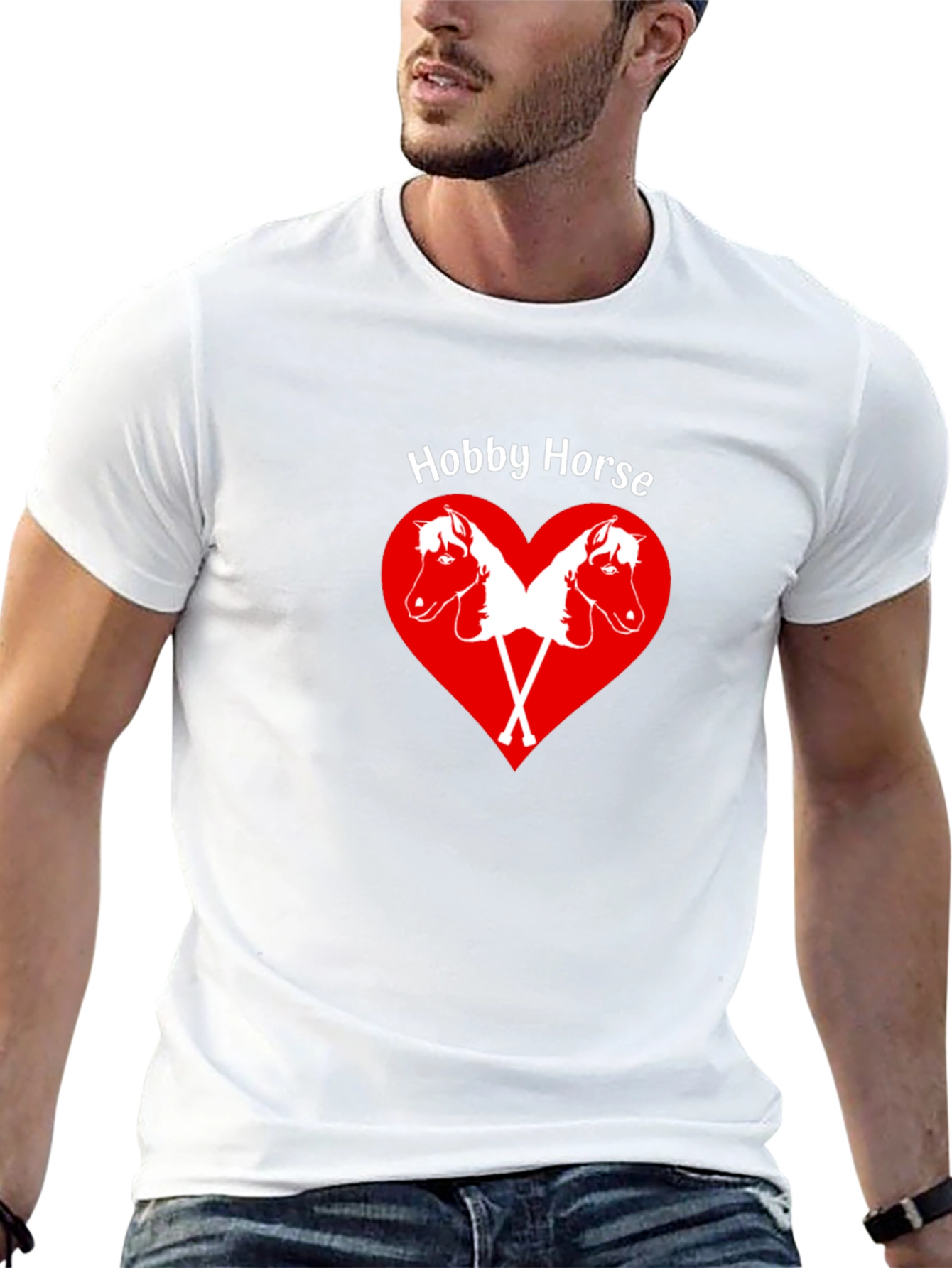 Hobby Horse Heart Graphic T-Shirt