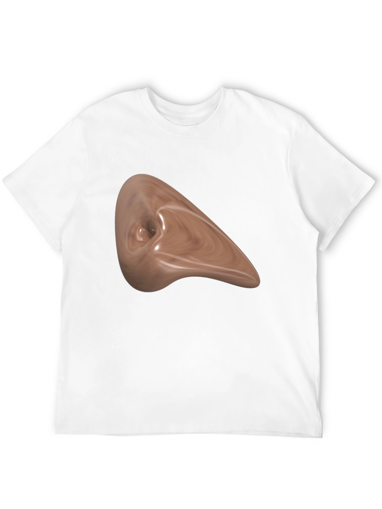 Abstract Wood Grain Art Black Tee