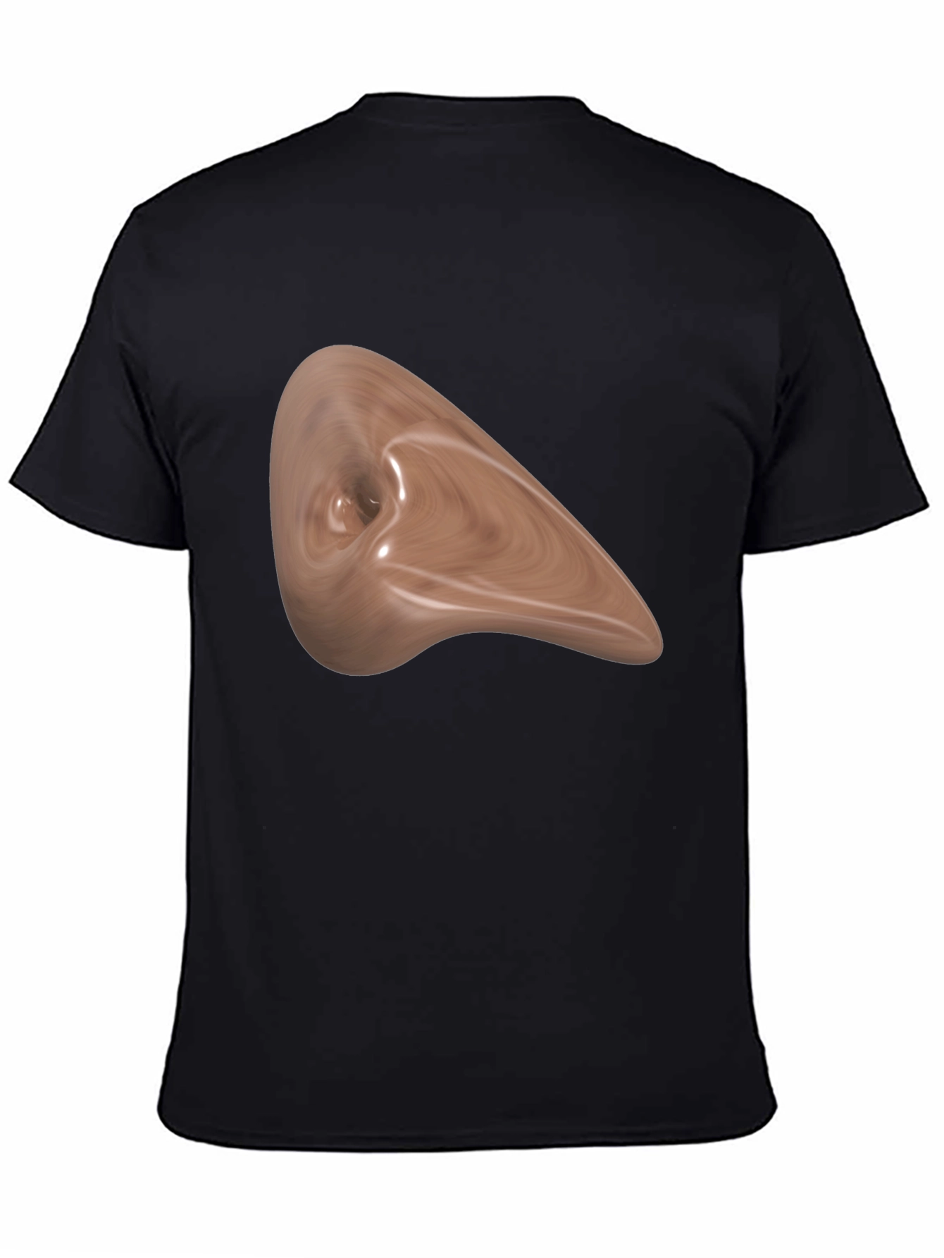 Abstract Wood Grain Art Black Tee