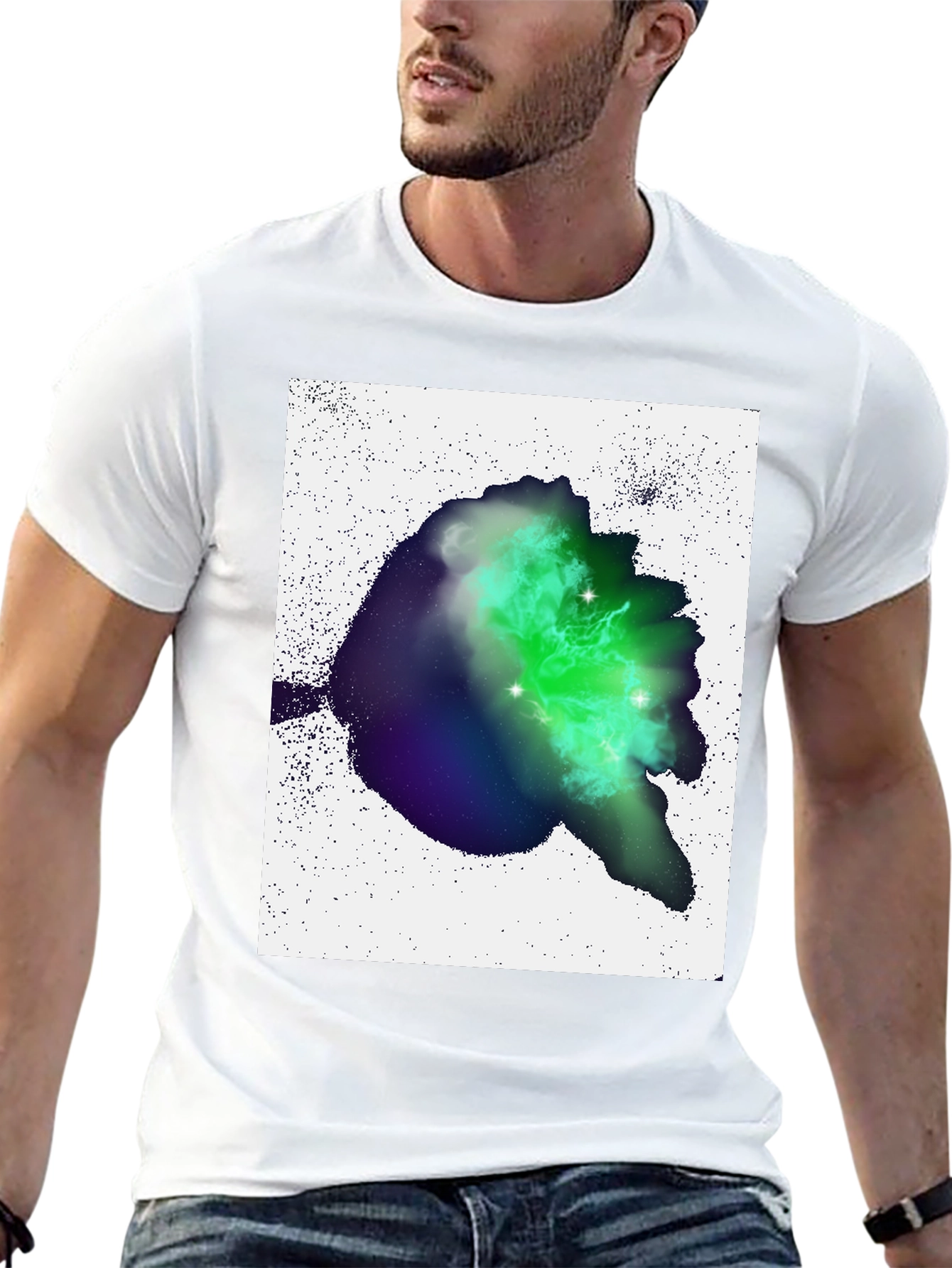 Nebula Graphic Black T-Shirt