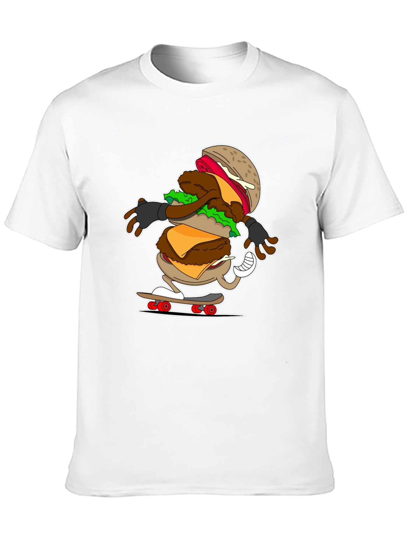 Burger Skateboarder T-Shirt: Cool & Casual