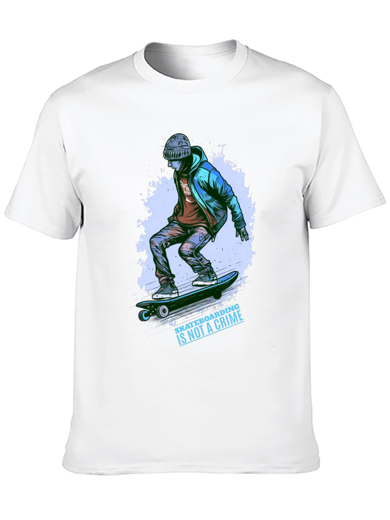 Skateboarding is Not a Crime Graphic Tee