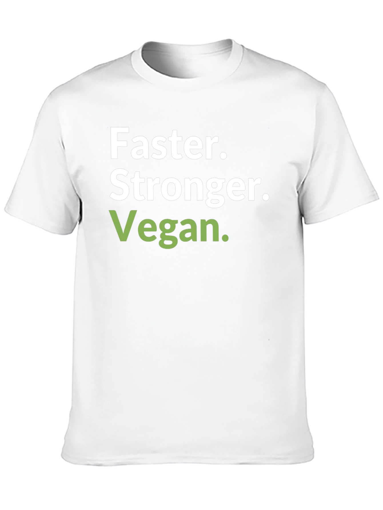 Faster Stronger Vegan T-Shirt - Black
