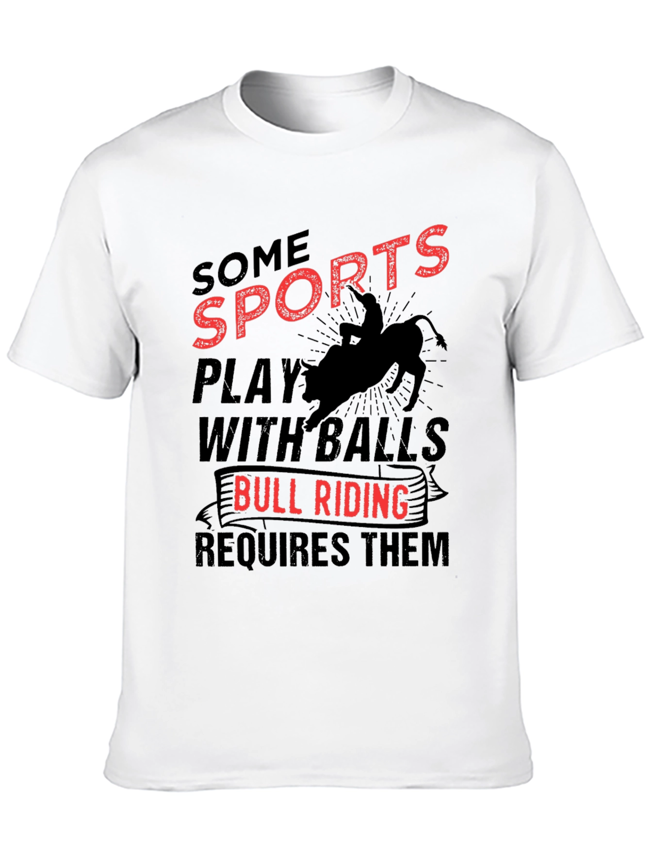 Bull Riding Balls T-Shirt Rodeo Cowboy Gift