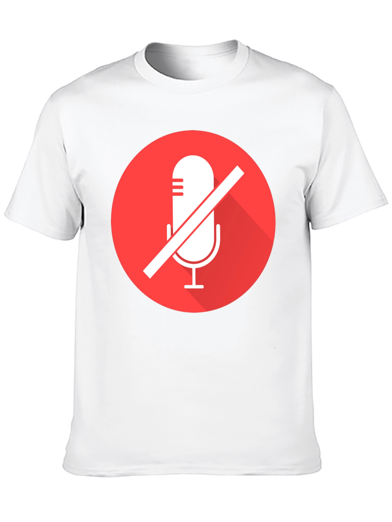 Mute Microphone Graphic Tee - Black