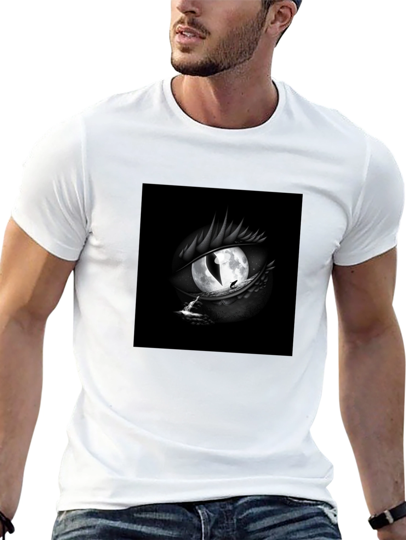 Dragon Eye Moon T-Shirt - Black