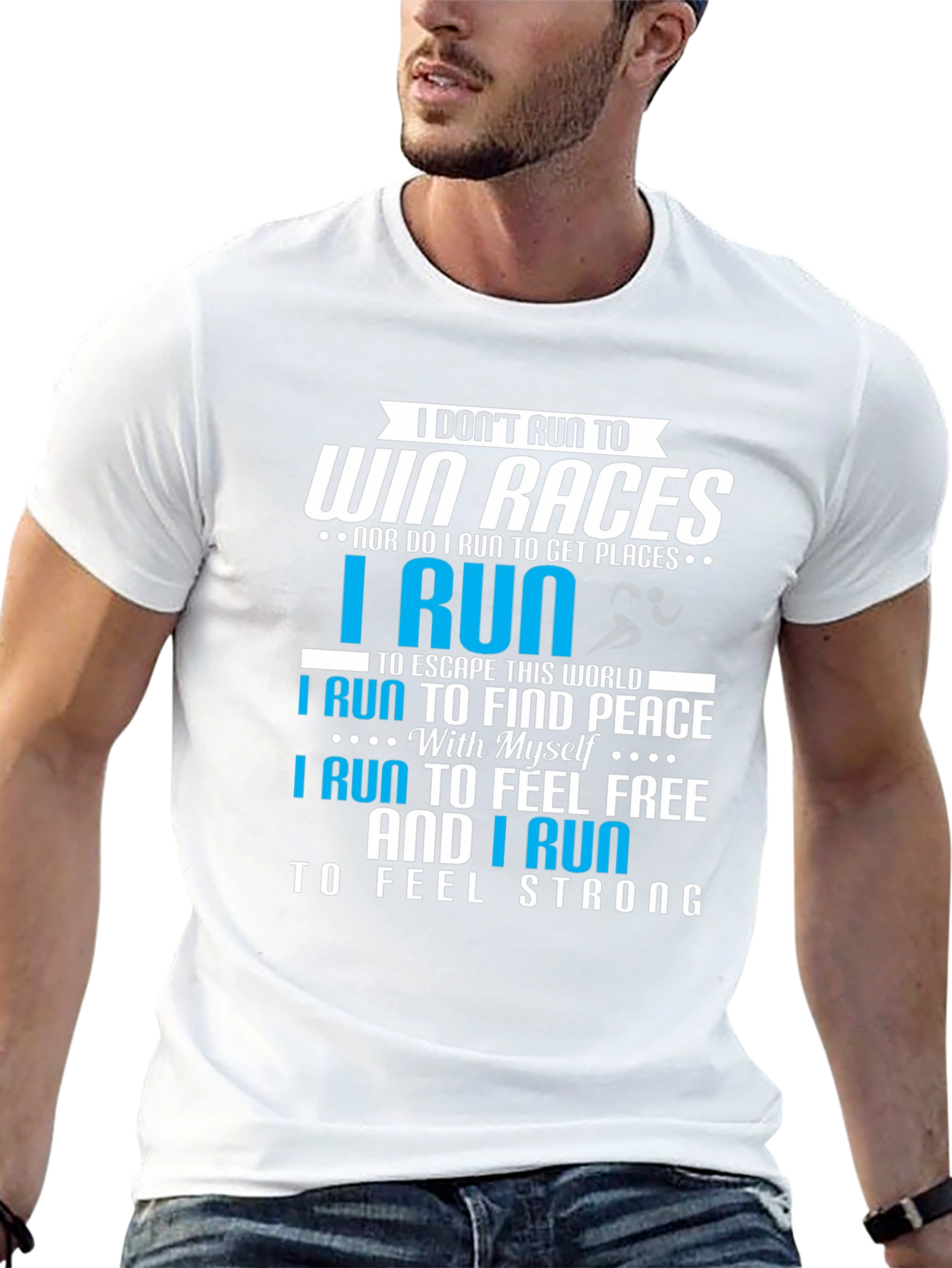 Runners Motivation T-Shirt: Find Peace & Feel Free