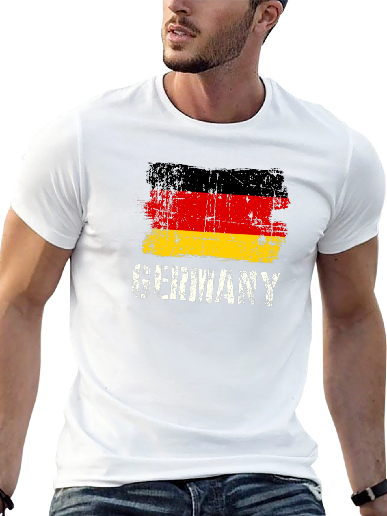 Germany Flag Graphic Tee - Distressed Print