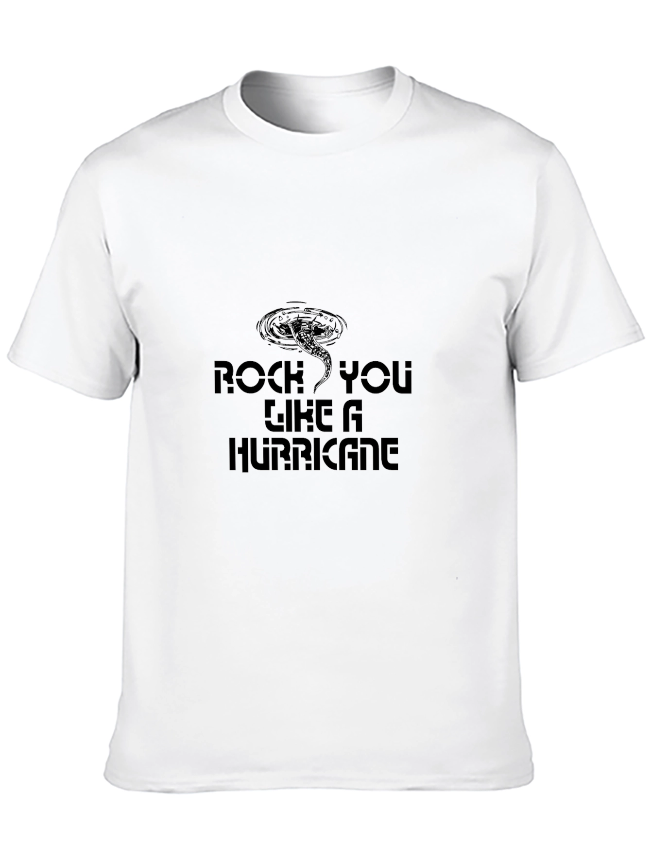 Rock You Like A Hurricane Graphic Tee - Black