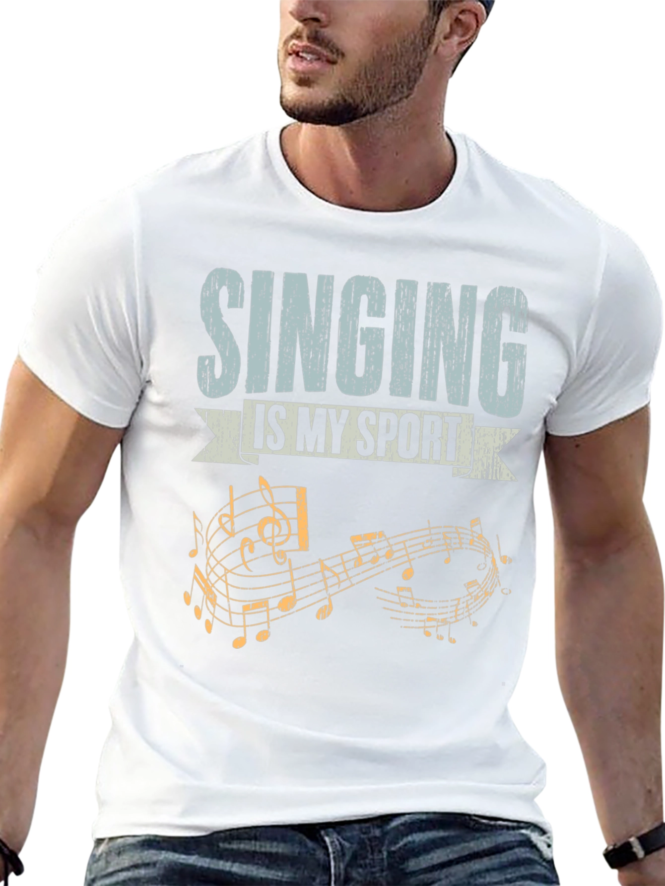Singing is My Sport T-Shirt Music Notes