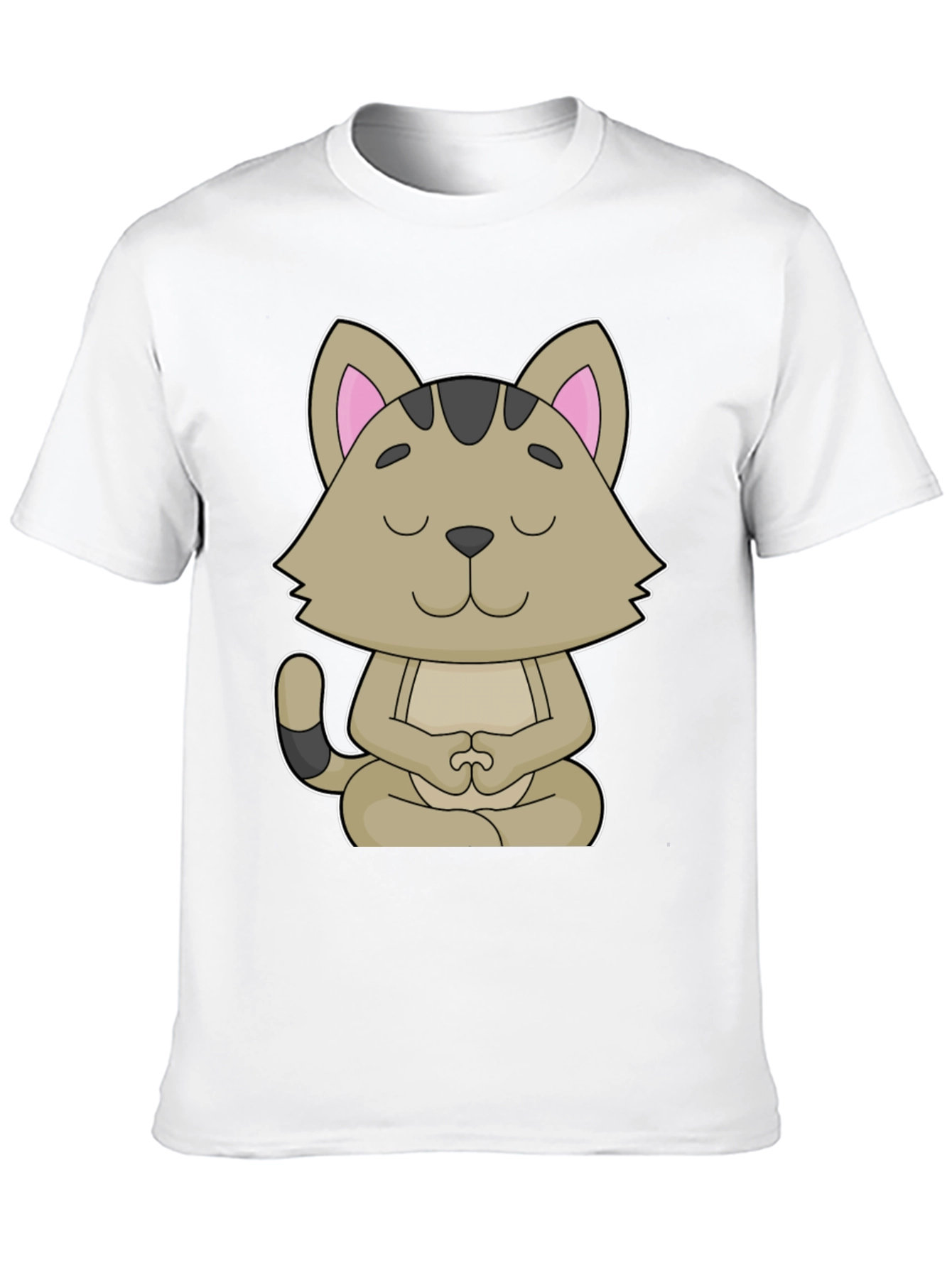 Meditating Cat Graphic T-Shirt