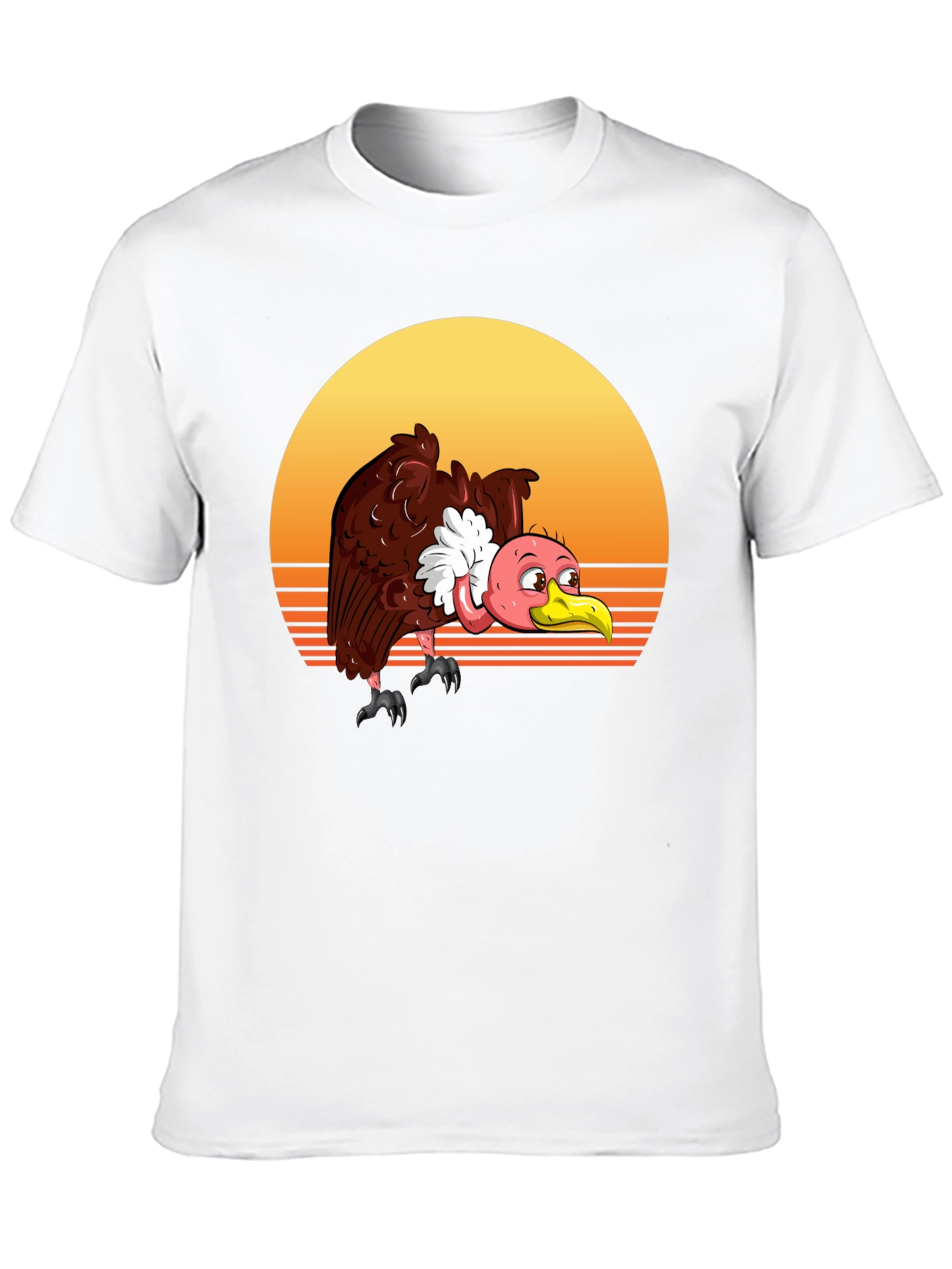 Vulture Sunset Tee - Retro Style