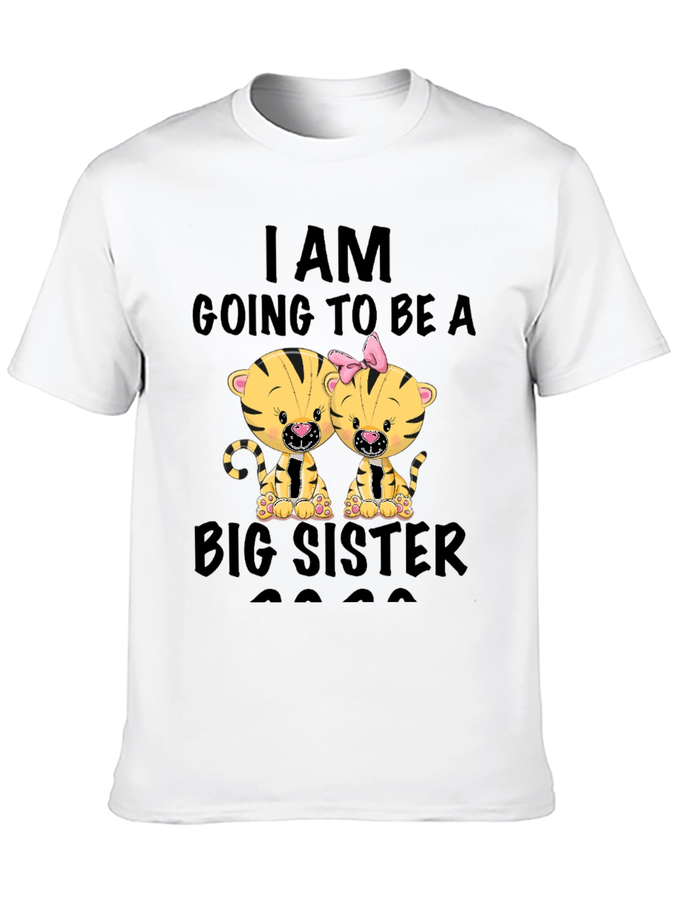 Big Sister 2023 T-Shirt - Cute Tiger Design