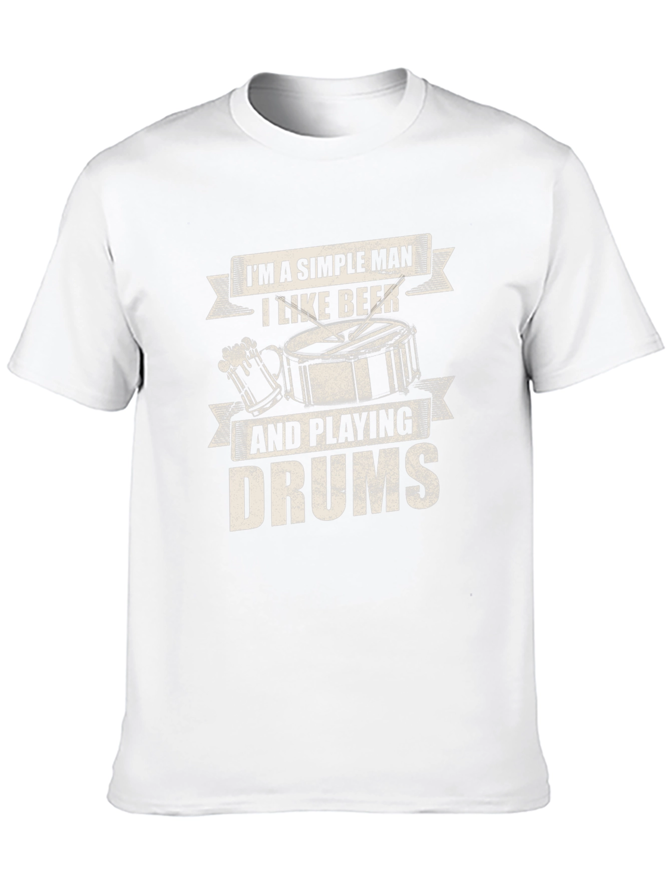 Simple Man Beer & Drums Graphic Tee