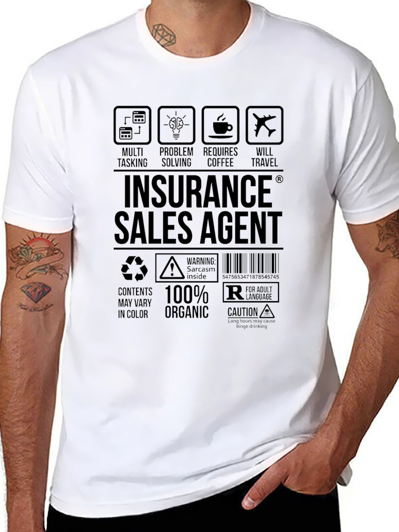 Insurance Sales Agent Graphic T-Shirt