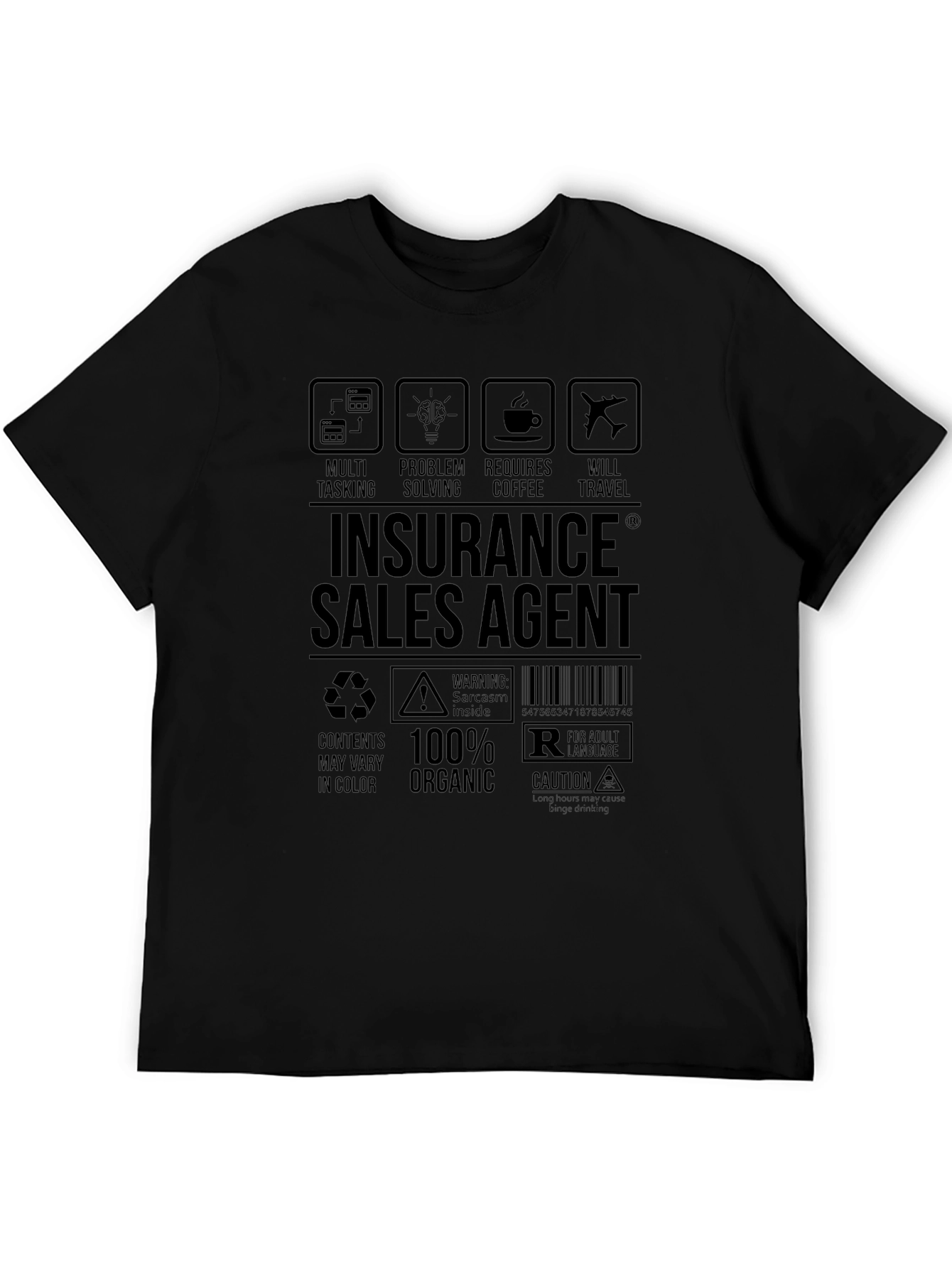 Insurance Sales Agent Graphic T-Shirt