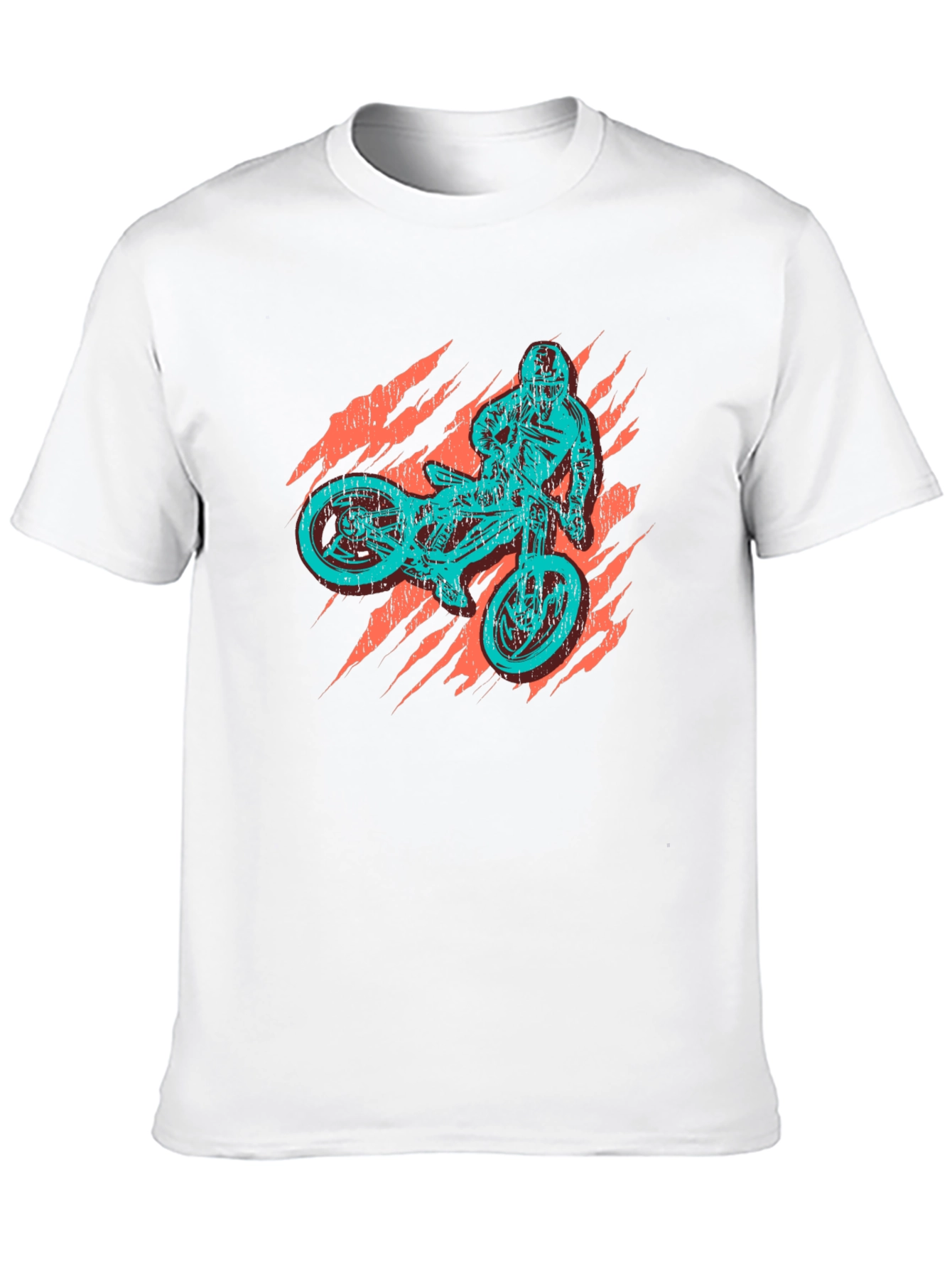 Mens Graphic T-Shirt - Mountain Biker Print