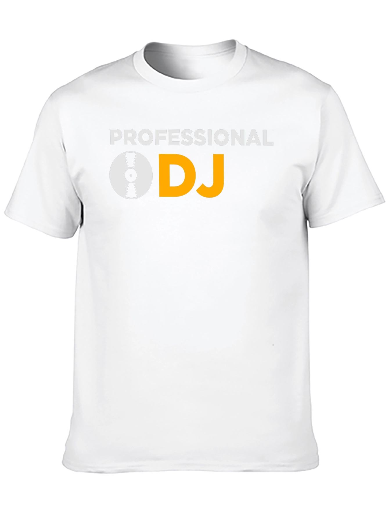 Professional DJ Graphic Tee - Black Cotton