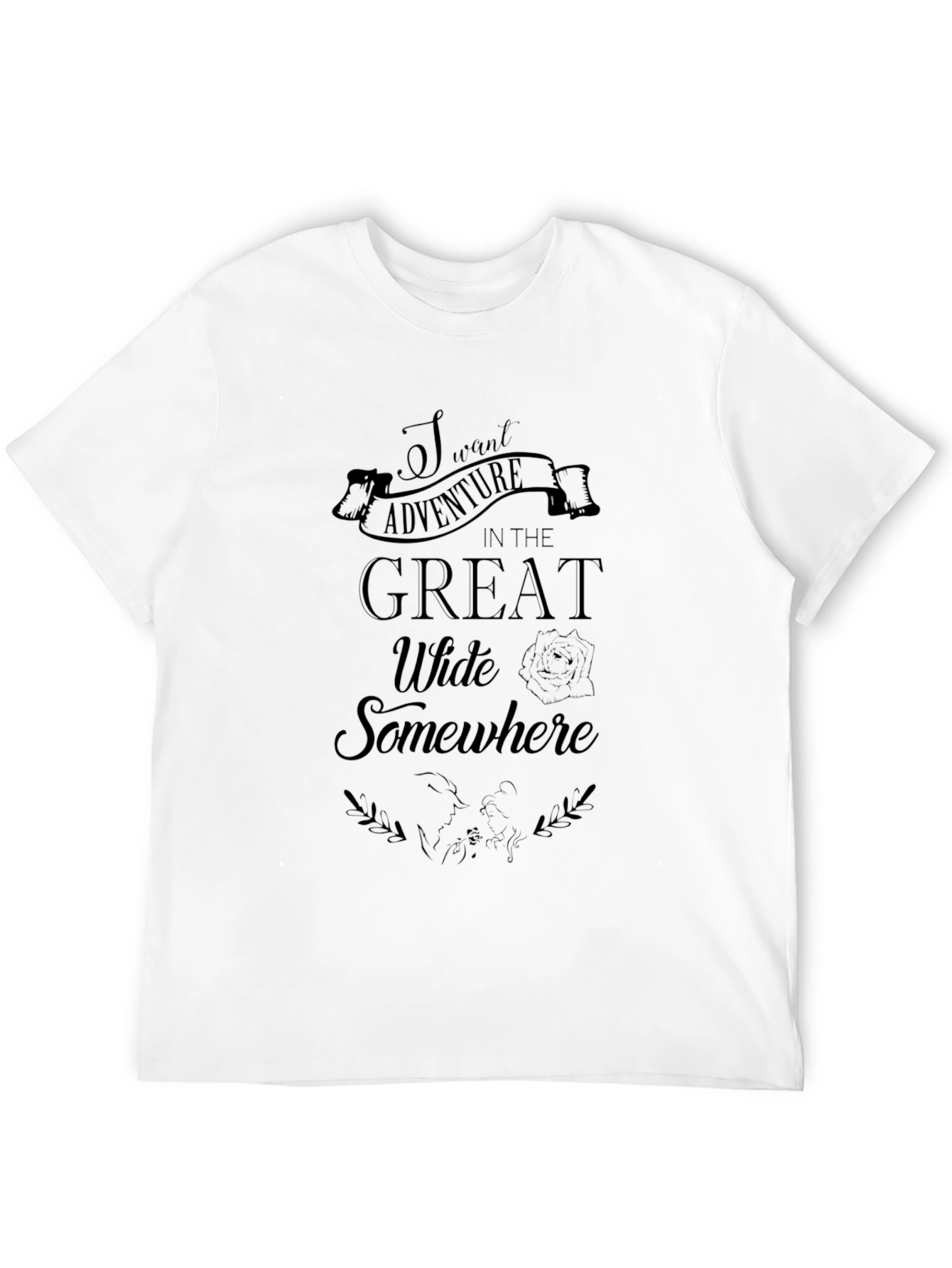 Adventure Awaits Black Graphic Tee