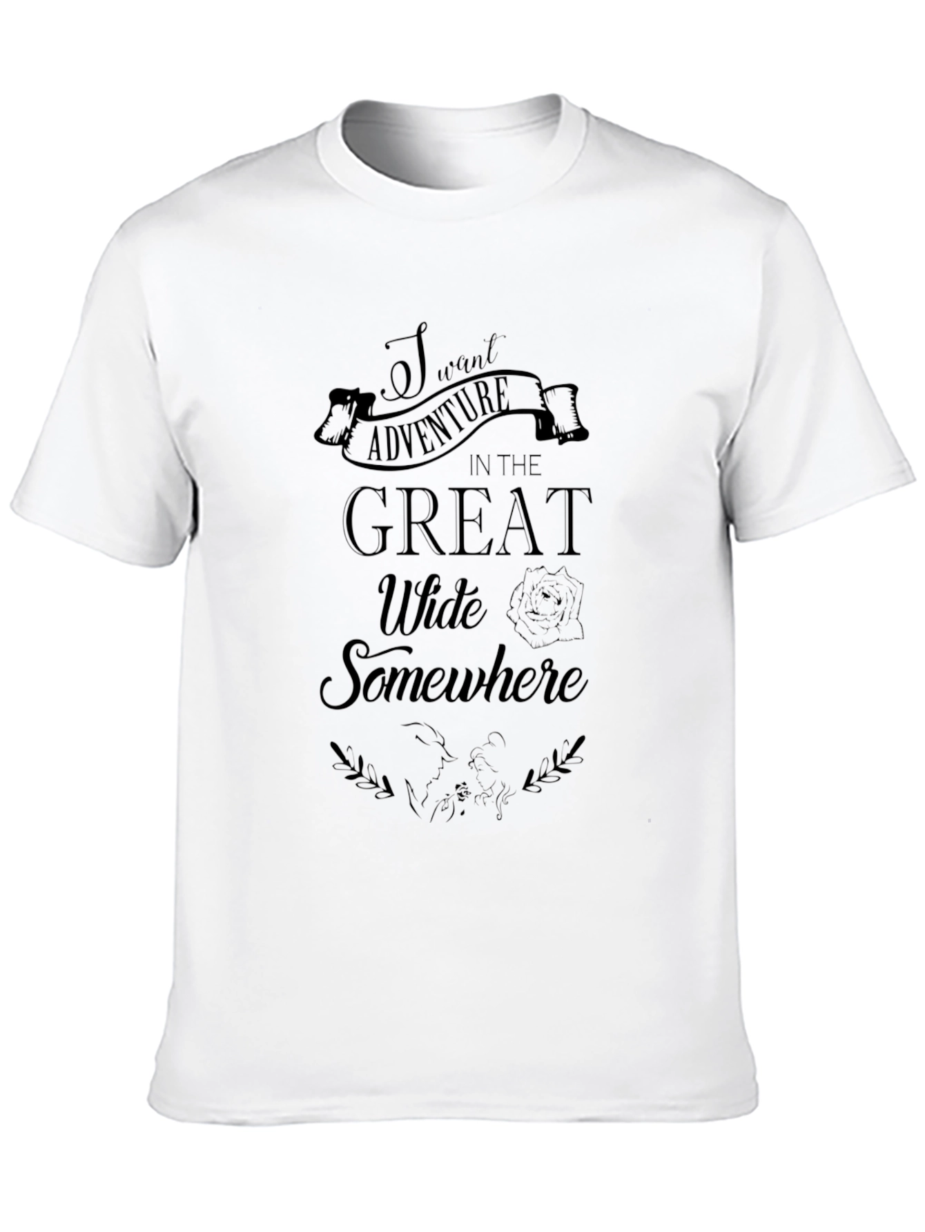 Adventure Awaits Black Graphic Tee