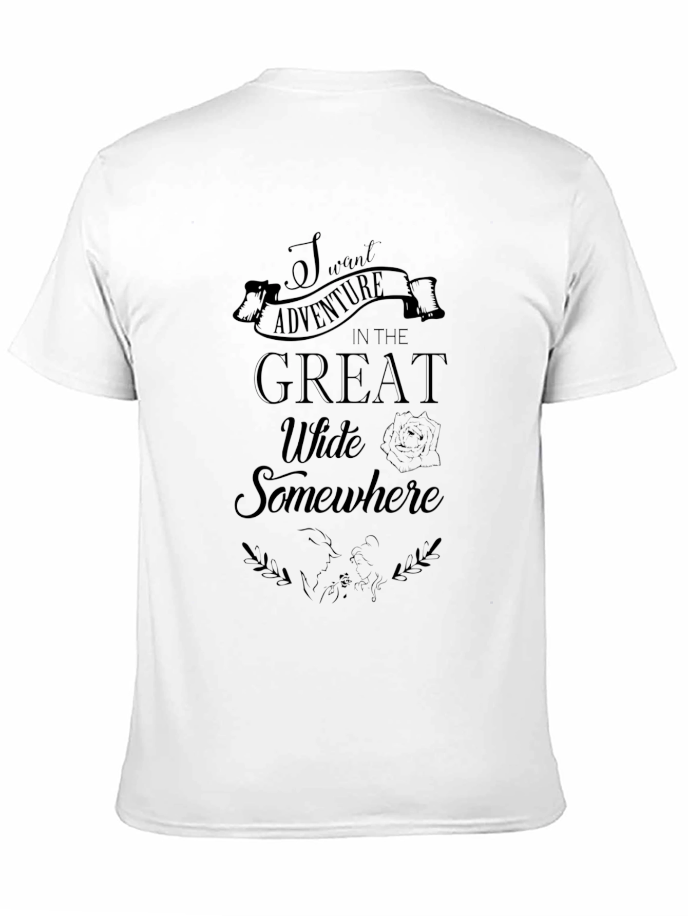 Adventure Awaits Black Graphic Tee