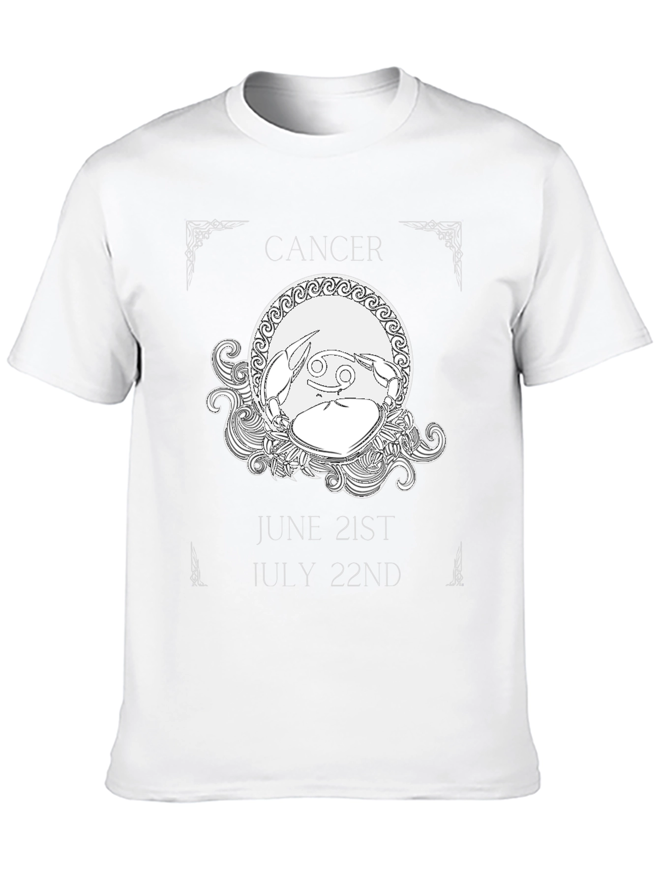 Cancer Zodiac T-Shirt June 21-July 22 Astrology Gift