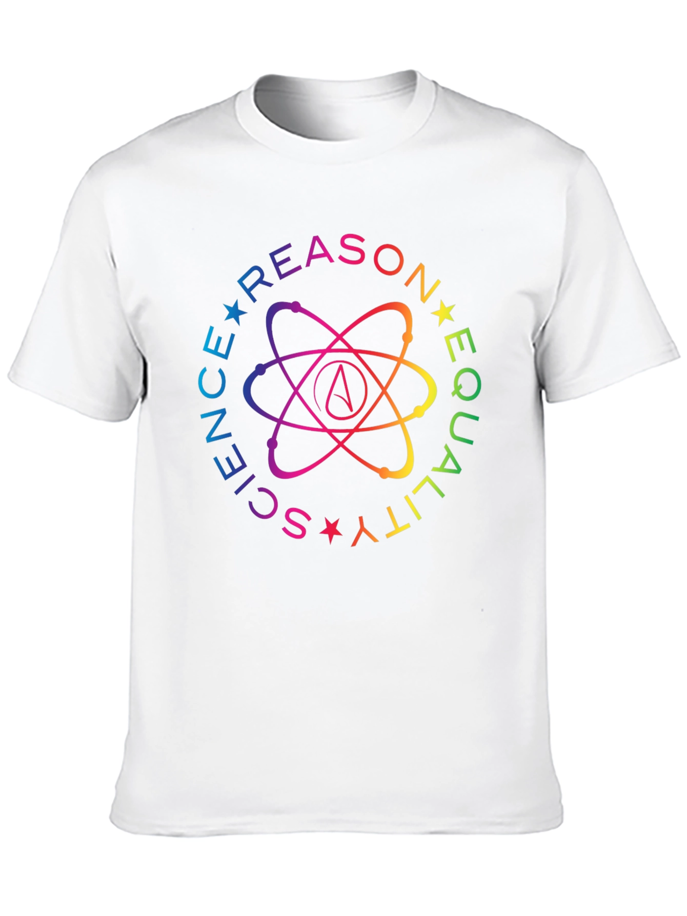 Science Reason Equality Rainbow Atheist T-Shirt