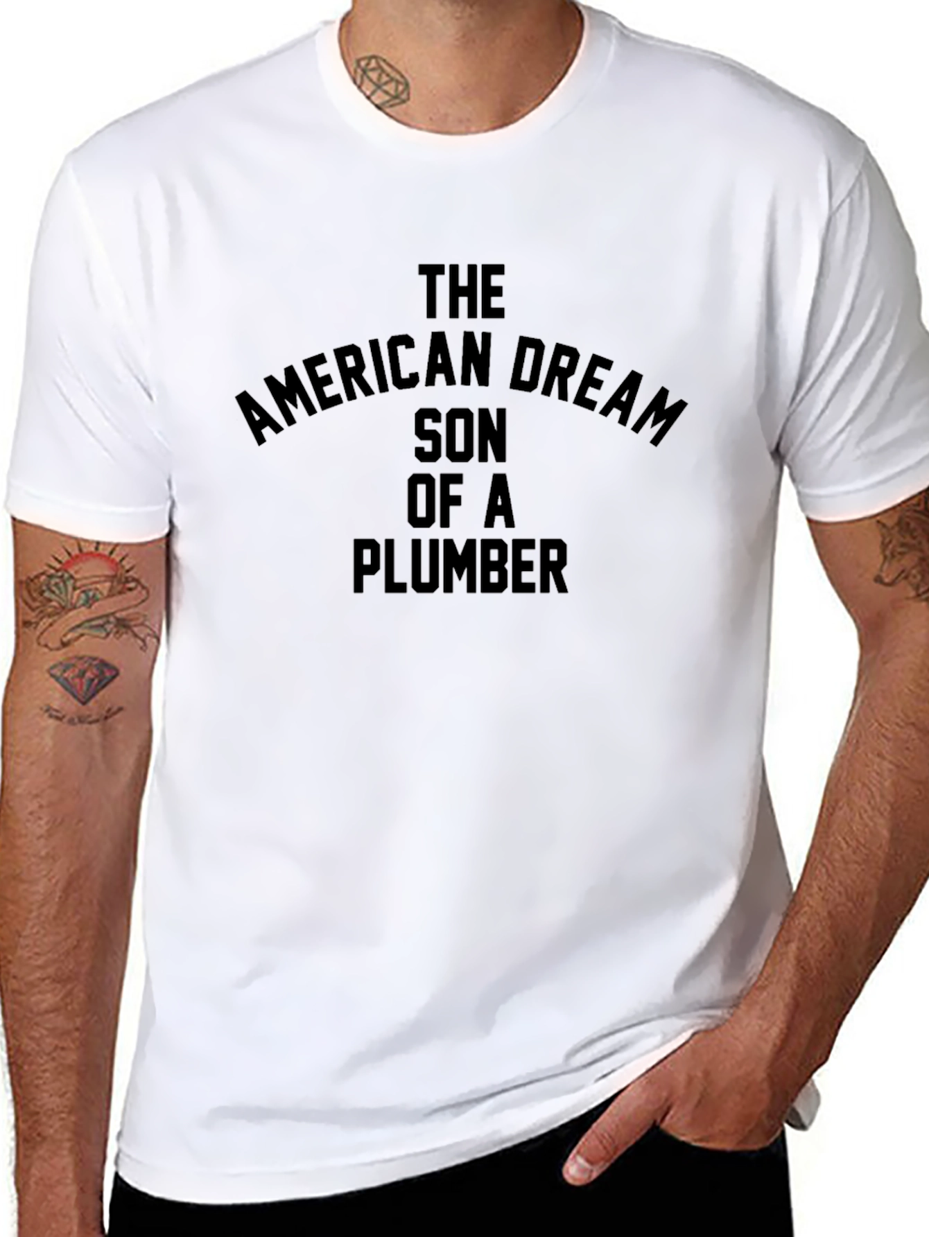American Dream Plumber Graphic T-Shirt