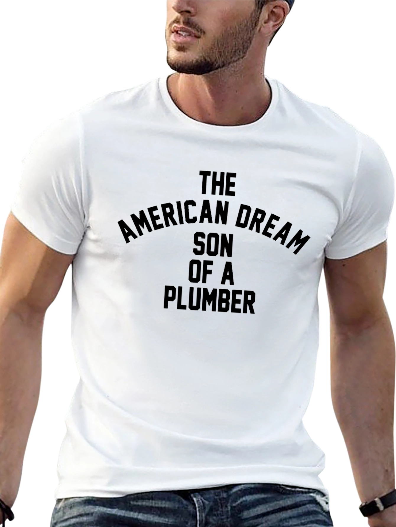American Dream Plumber Graphic T-Shirt