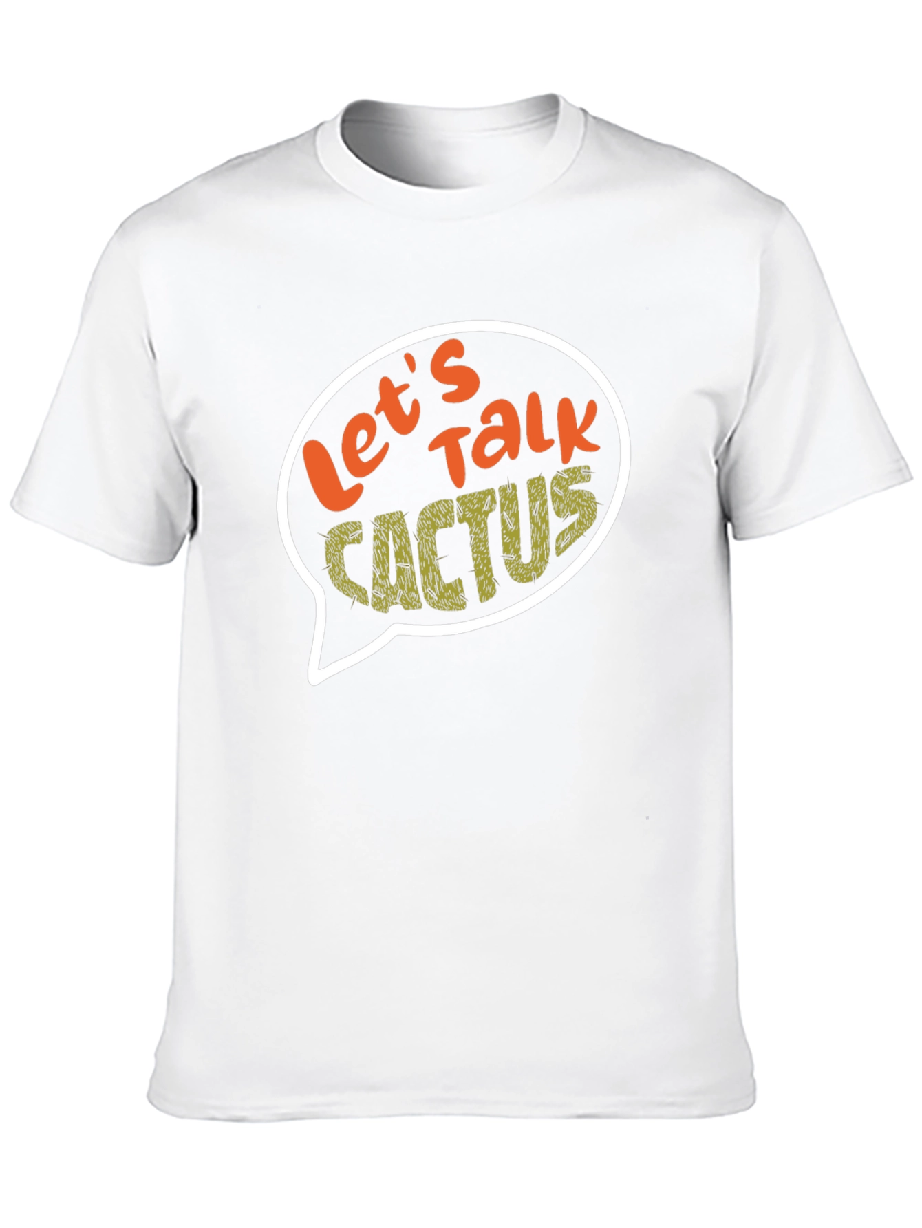 Lets Talk Cactus Graphic T-Shirt - Black
