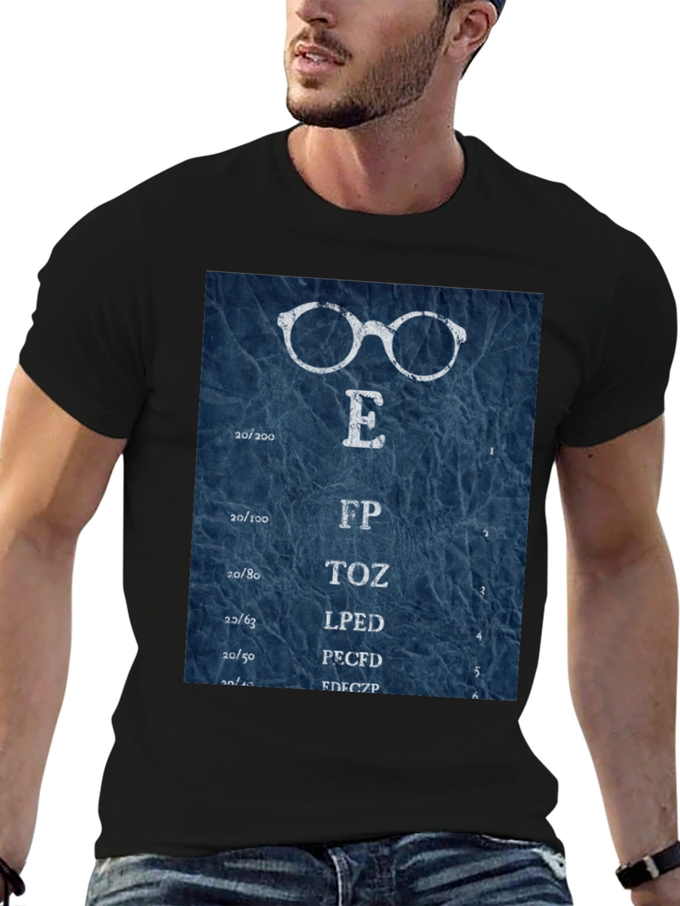 Eye Chart T-Shirt - Vision Test Novelty Tee