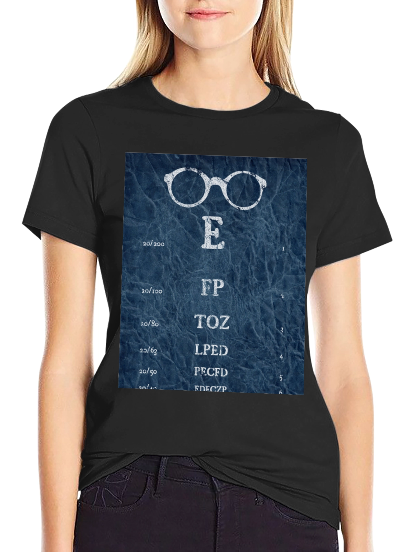 Eye Chart T-Shirt - Vision Test Novelty Tee