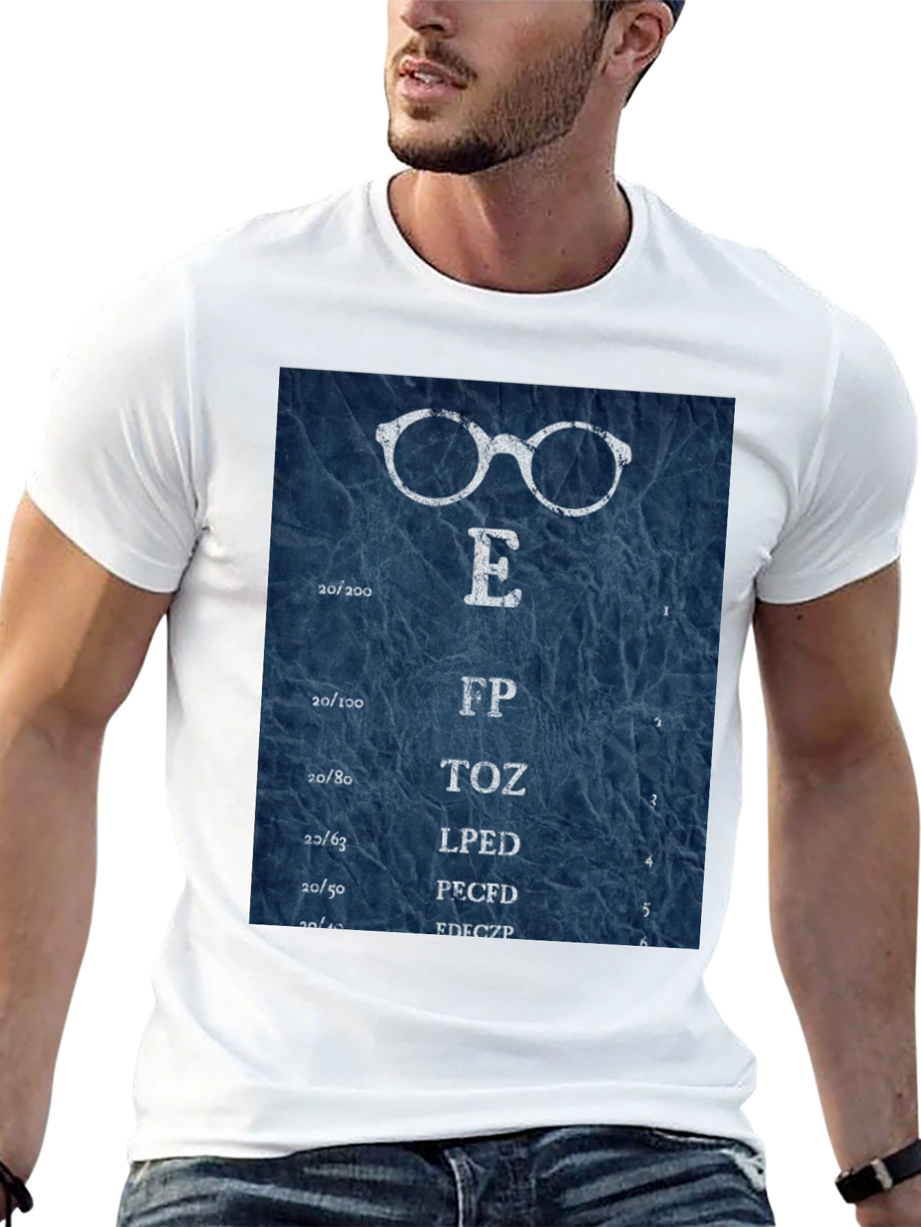 Eye Chart T-Shirt - Vision Test Novelty Tee